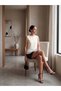 Women's White Pleated Peplum Blouse – Grace Fit |   Soft Textured |   Stylish Flowy Form - 4