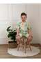 Palm Tree Patterned Shorts Set - 4