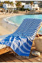 Hand-Woven Organic Cotton Blue Beach Loaf 90x190
