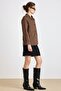 Apolet Detailed Water-Repellent Features a Unlined Short Trench Coat Brown 6834 - 6
