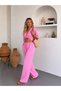 Women's Double Tie Detail Muslin Suit - 4