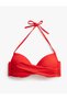 Padded Draped Bikini Top - Halter Neck - 6