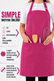 Simple kitchen apron with adjustable strap - 4