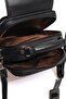 4587 Genuine Leather Men's Handbag Crossbody Bag Black - 5
