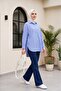 Single Pocket Striped Shirt - Blue - 6