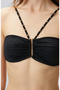 Siyah Aksesuarlı Bikini Üstü - 6