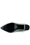 Belinda Plus Silver Satin Pointed Toe Thick Heeled Evening Dress Shoes - 6