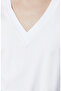 Kırık Beyaz Basic T-shirt - 6