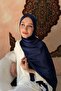 Janjan Evening Dress Shawl Navy Blue