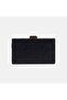 Women's Black Stone Chain Strap Evening Dress Clutch Bag - 4