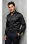 Men's Slim Fit Classic Satin Shirt Long Sleeve Modern Cut - 7