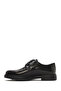 Men's Black Lace-Up Leather Casual Shoes 26Sfd722122 - 4