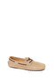 Women's Beige Suede Leather Loafer 26Pfd290910 - 7