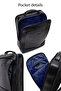 حقيبة ظهر من الجلد التقني باللون الأسود للجنسين من D-Pack 25WBD3005FT - 4