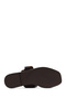 Women's Brown Buckle Suede Leather Slippers 25Sfd 160710 - 4