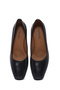 Women's Black Thick Short Heeled Genuine Leather Heeled Shoes Stiletto 25Sfd132518 - 7