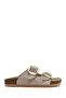 Women's Mink Buckle Suede Leather Slippers 26Sfd130610