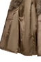 Kelly Women's Beige Collar Fur Leather Coat 25Wge5619Nc - 8