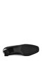 Women's Black Thick Short Heeled Genuine Leather Heeled Shoes Stiletto 25Sfd132518 - 5