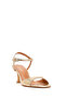 Women's Gold Ankle Buckle Thin Heeled Metallic Leather Sandals 26Sfd1613My - 7