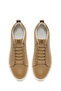 حذاء رياضي رجالي من الجلد باللون البيج برباط 26SFD692418 - 4