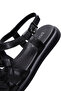 Women's Black Ankle Buckle Leather Sandals 26Sfd360318 - 7