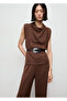 Drape Collar Blouse