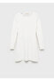 Knitwear Dress with Open Back - 3