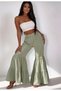 Saja Rsln Women's High Waist Layered Flared Spanish Style Bohemian Style Trousers - 3