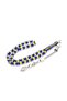 Mineli Kamçılı Ankle Length Yellow Navy Blue Velvet Tightening Amber Prayer Beads - 2