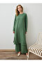 Aerobin Basic Tunic & Pants Set - Khaki - - 4