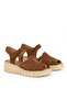 , Women's Genuine Leather Sandals 1611008Z452 Tan - 4