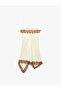 Slim Fit Sleeveless Square Neck Lace Detailed Asymmetrical Satin Dress - 4
