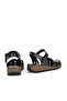 , Women's Genuine Leather Sandals 1411008Z204 Black - 5