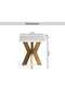 Faroe End Table Marble - White & Antique Brass - 6