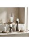 Aeon Mango Wood Pillar Candle Holder 15x15x22cm -white - 4