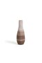Julie Stoneware Organic Striped Tall Desert Vase 21x21x60cm - Brown - 3