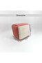 Trudo Pouf 31x31x31cm -pink - 6