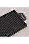 Ferric Cast Iron Rectangular Grill Plate 26x16cm -black - 3