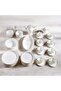 Imperial Lattice 47-piece Fine Bone China Dinner Set -white - 7