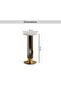 Nodrea Planter Stand Marble Medium - White & Gold - 6