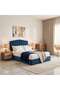 ANNA QUEEN BED VELVET BLUE 160X200 CM