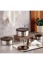 Edzel Stainless Steel Round Lunch Box 550ml -chrome - 4