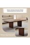 Orion Modular Coffee Table Leg Veneer - Walnut - 8