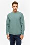 Khaki Regular Plain Crew Neck Sweatshirt - 3