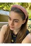 Colorful Crystal Stone Pink Hair Crown Women's Evening Dress Daily Shiny Hair Accessory - 2