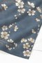 Floral Navy Blue Beach Towel Coverlet - Vintage Sakura Modern Quick-Dry Microfiber Towel Coverlet - 3
