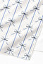 Stylish Beach Towel with Bow and Stripes - Minimalist Blue and White Pool Sea Quick-Dry Microfiber Towel - 3