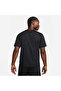 Crew Neck Plain Black Men's T-Shirt Dv9839-010 m Nk Df Uv Hyverse Ss - 2