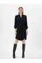 Shirt Dress with Tie-Up Waist and Button Pocket Detail - 3